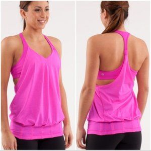 LULULEMON Hot Pink Layered Tank Top